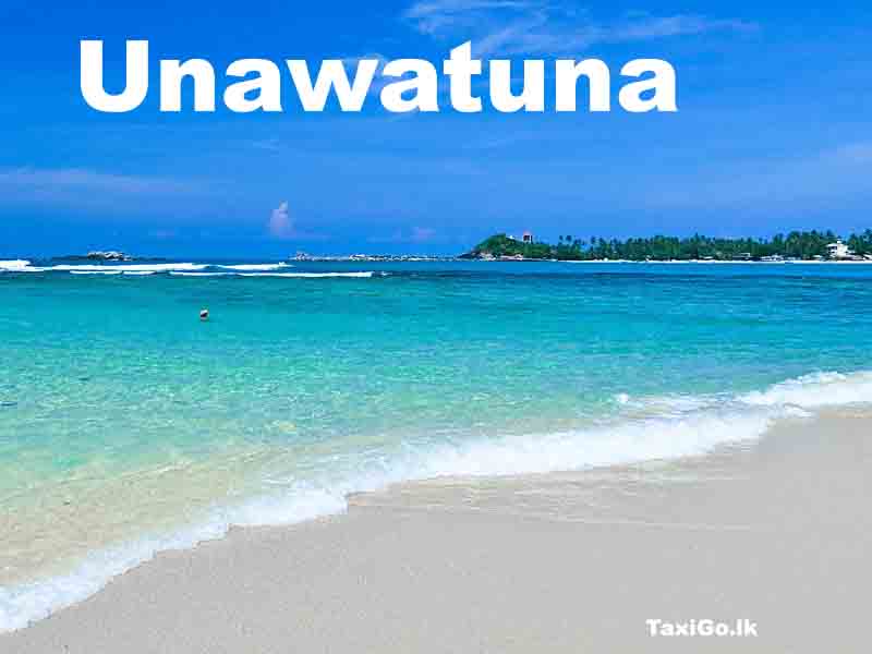 Unawatuna beach near Weligama on Sri Lanka's south coast