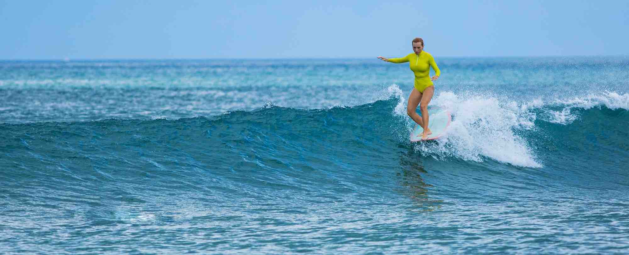 Surfing at Weligama Bay, south coast Sri Lanka